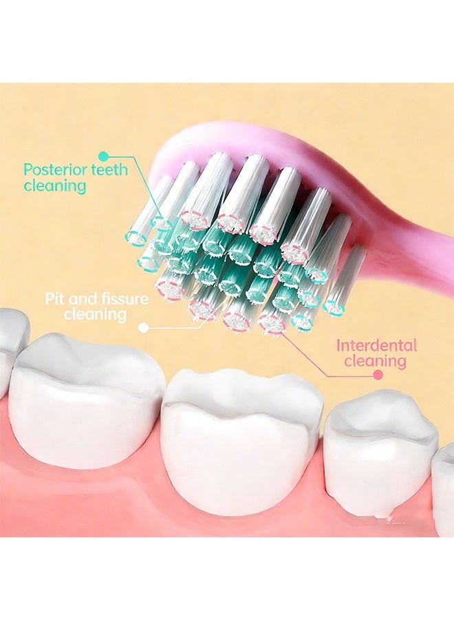 Happy D Baby Toothbrush for 0-3 Years, Safe and Sturdy, Toddler Oral Care Teether Brush, Extra Soft Bristle for Baby Teeth and Infant Gums, Dentist Recommended (4-Pack) - Image 3